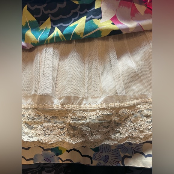 ANTHROPOLOGIE MOULINETTE SOEURS SZ 8 STRAPLESS FLORAL COLORFUL DRESS BOHO CHIC - Picture 9 of 11